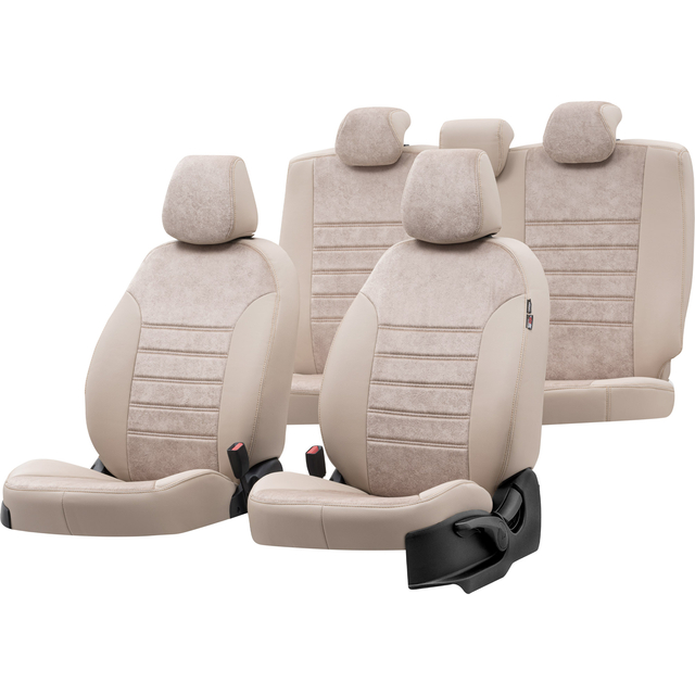 Otom Seat Altea XL 2004-2015 Özel Üretim Koltuk Kılıfı Milano Design Bej - 1
