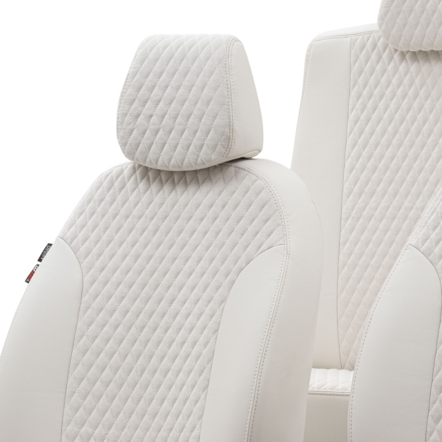 Otom Seat Ateca 2016-Sonrası Özel Üretim Koltuk Kılıfı Amsterdam Design Tay Tüyü Fildişi - 4