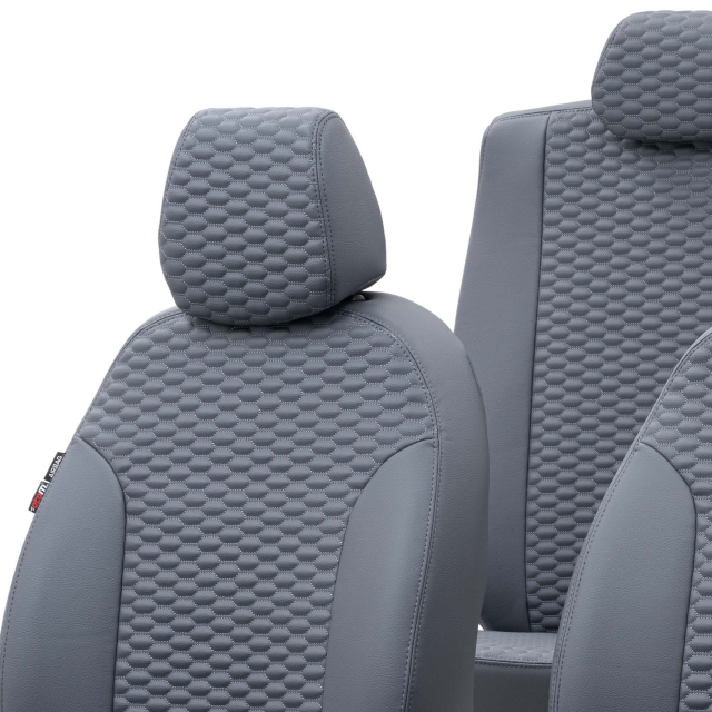 Otom Seat Ateca 2016-Sonrası Özel Üretim Koltuk Kılıfı Tokyo Design Deri Füme - 4