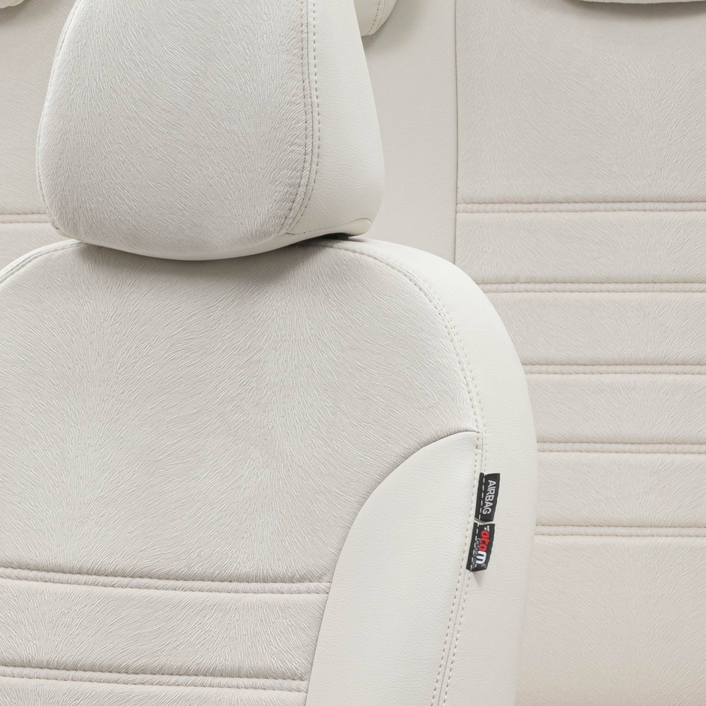 Otom Seat Ibiza 2003-2008 Özel Üretim Koltuk Kılıfı London Design Fildişi