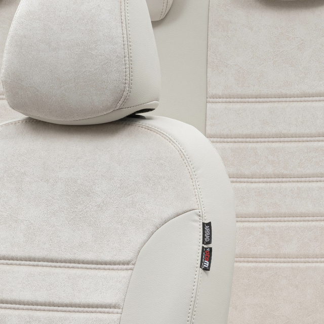 Otom Seat Ibiza 2003-2008 Özel Üretim Koltuk Kılıfı Milano Design Fildişi - 3