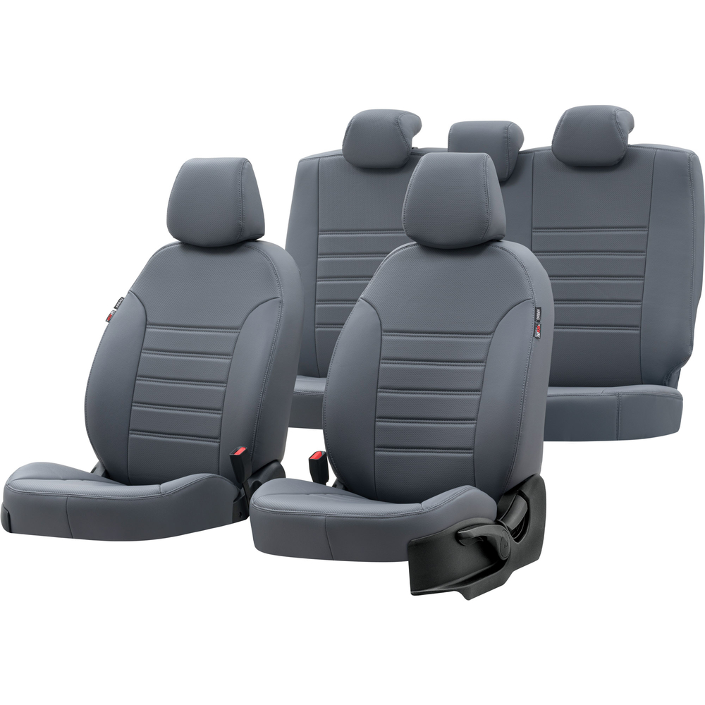 Otom Seat Ibiza 2003-2008 Özel Üretim Koltuk Kılıfı New York Design Füme - 1