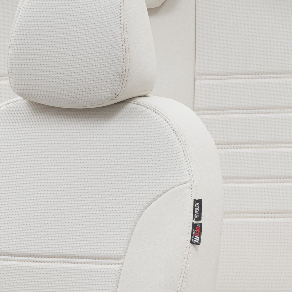 Otom Seat Ibiza 2003-2008 Özel Üretim Koltuk Kılıfı New York Design Fildişi - 3