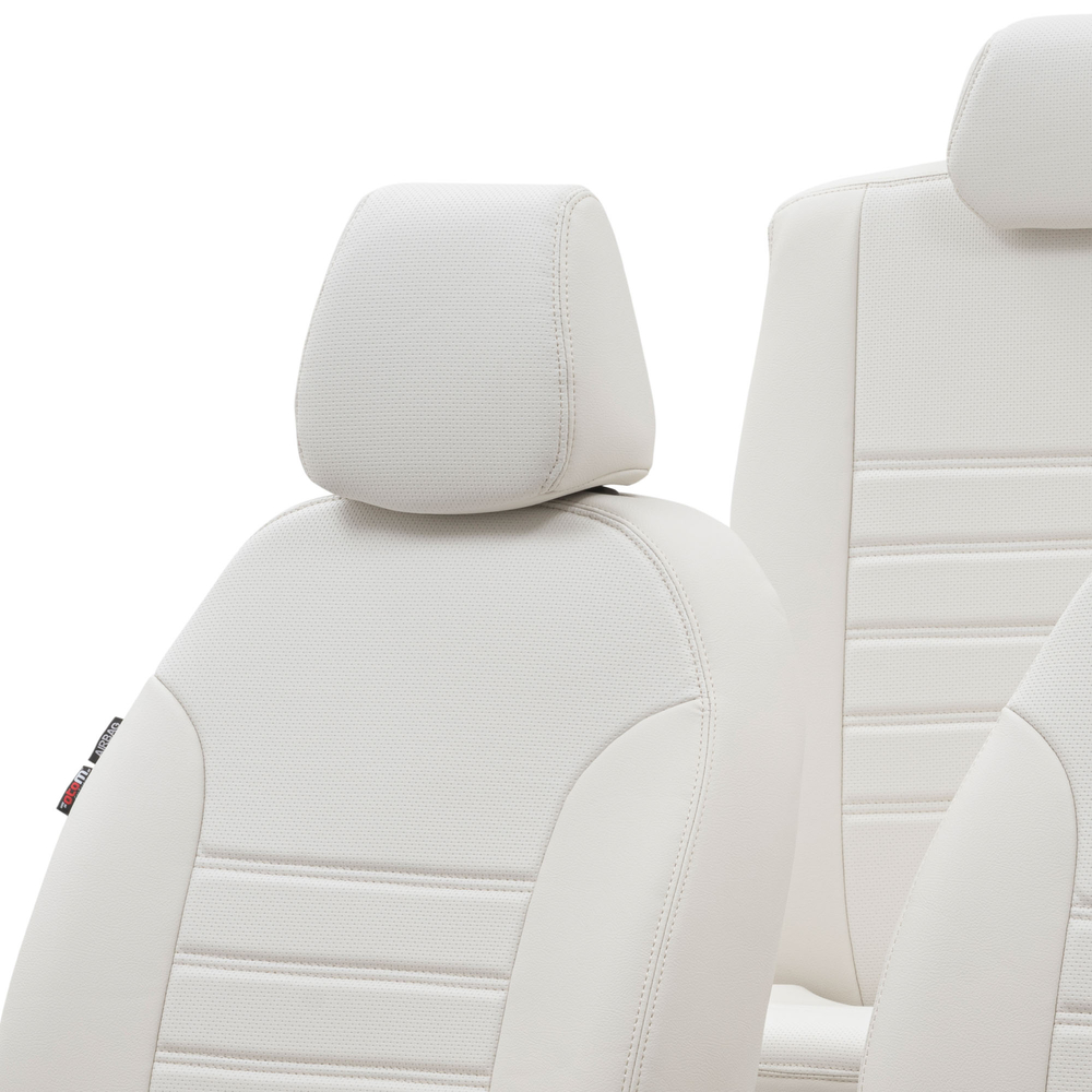 Otom Seat Ibiza 2003-2008 Özel Üretim Koltuk Kılıfı New York Design Fildişi - 4