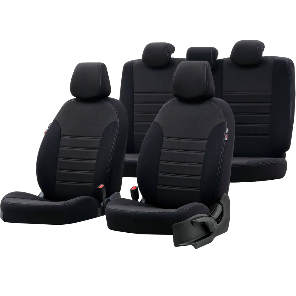 Otom Seat Ibiza 2003-2008 Özel Üretim Koltuk Kılıfı Original Design Siyah - 1
