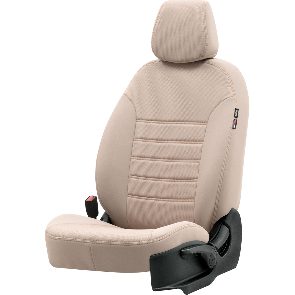 Otom Seat Ibiza 2003-2008 Özel Üretim Koltuk Kılıfı Original Design Bej - 2