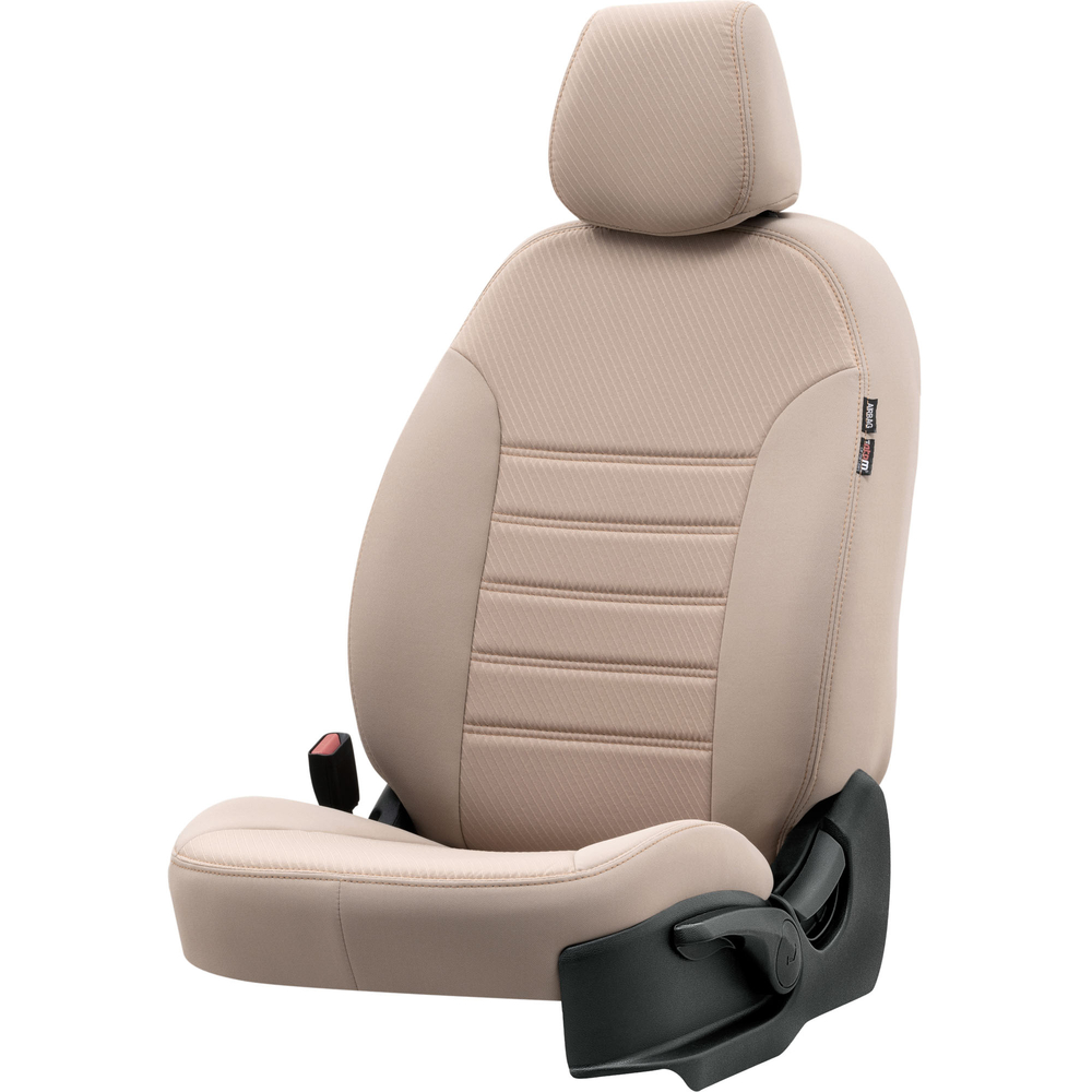 Otom Seat Ibiza 2003-2008 Özel Üretim Koltuk Kılıfı Original Design Bej - Bej - 2