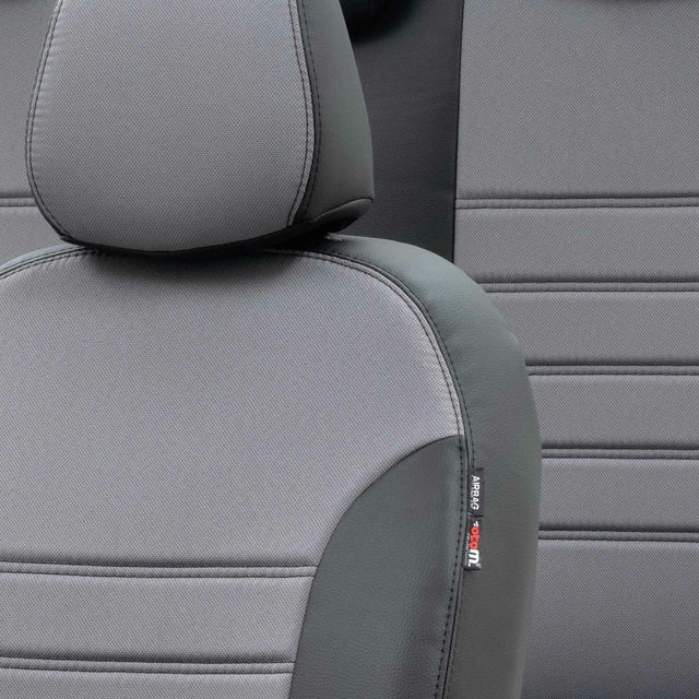 Otom Seat Ibiza 2003-2008 Özel Üretim Koltuk Kılıfı Paris Design Gri - 3