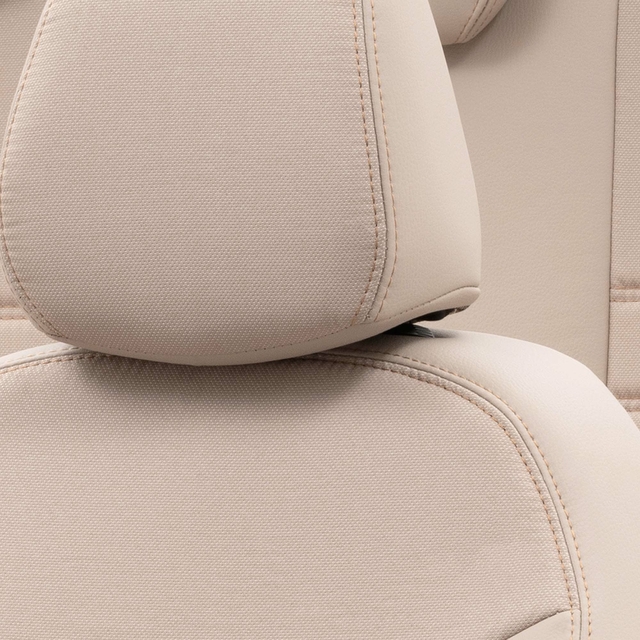 Otom Seat Ibiza 2003-2008 Özel Üretim Koltuk Kılıfı Paris Design Bej - 5