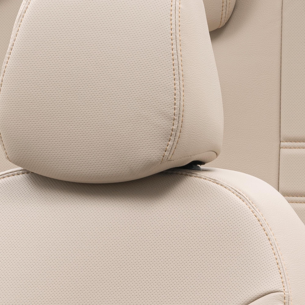 Otom Seat Ibiza 2009-2017 Özel Üretim Koltuk Kılıfı İstanbul Design Bej - 5