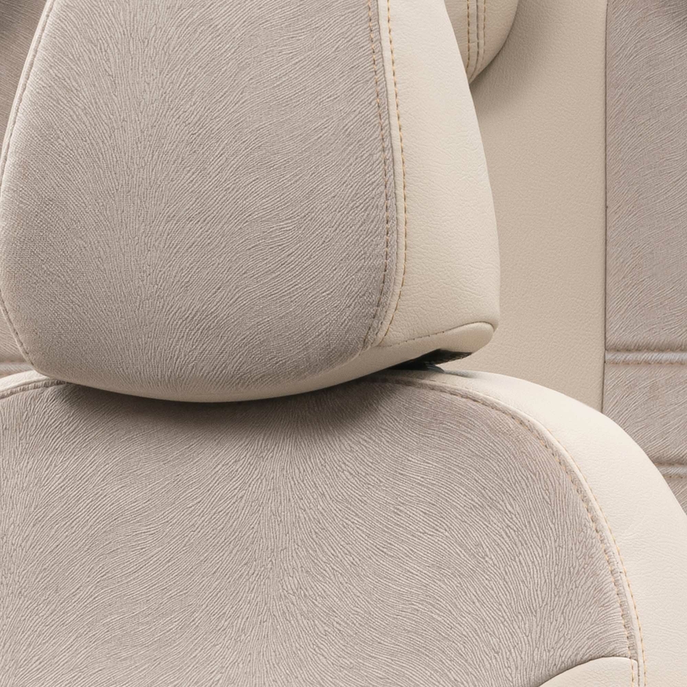 Otom Seat Ibiza 2009-2017 Özel Üretim Koltuk Kılıfı London Design Bej