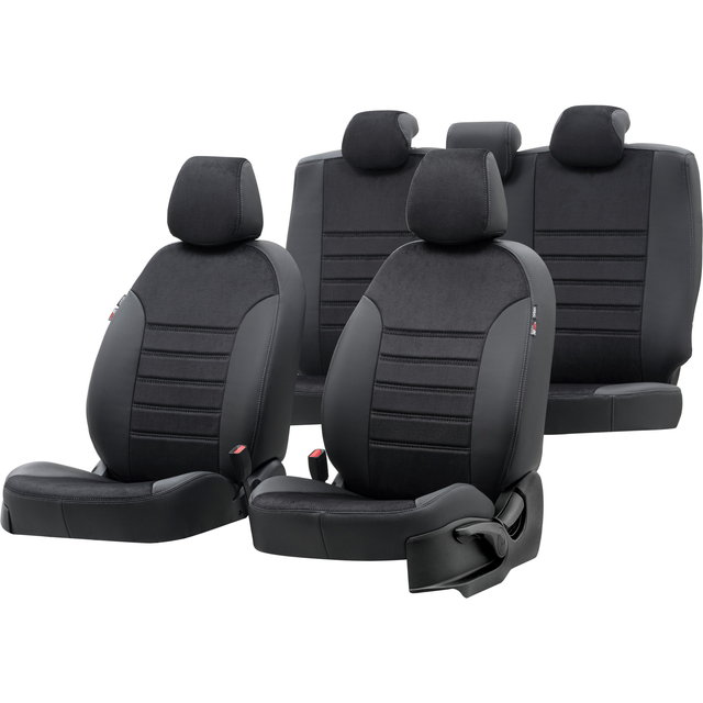 Otom Seat Ibiza 2009-2017 Özel Üretim Koltuk Kılıfı Milano Design Siyah - 1