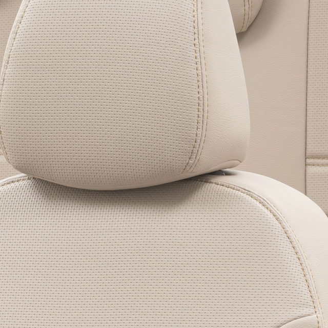 Otom Seat Ibiza 2009-2017 Özel Üretim Koltuk Kılıfı New York Design Bej - 5