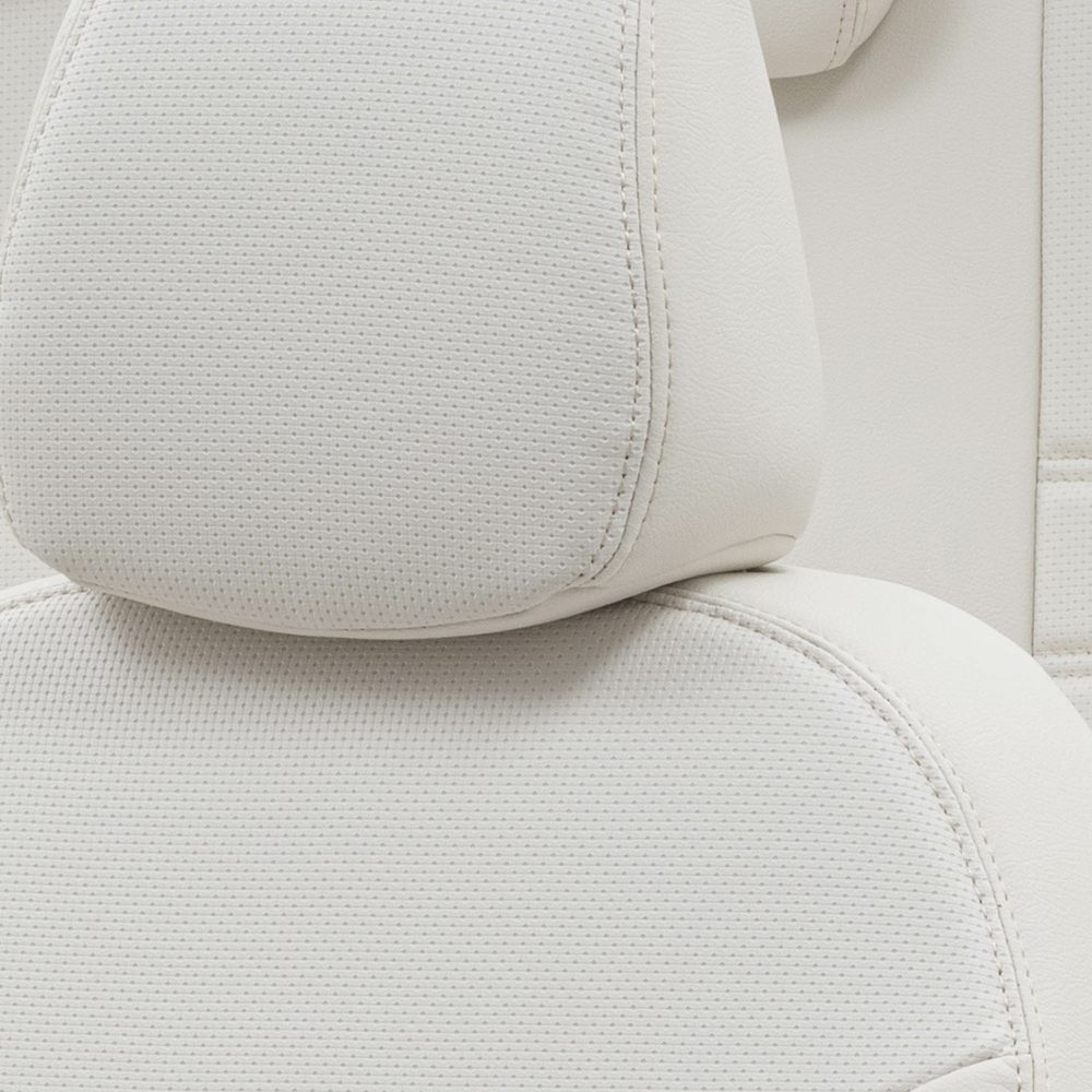Otom Seat Ibiza 2009-2017 Özel Üretim Koltuk Kılıfı New York Design Fildişi - 5