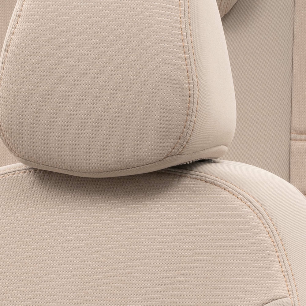 Otom Seat Ibiza 2009-2017 Özel Üretim Koltuk Kılıfı Original Design Bej - 5
