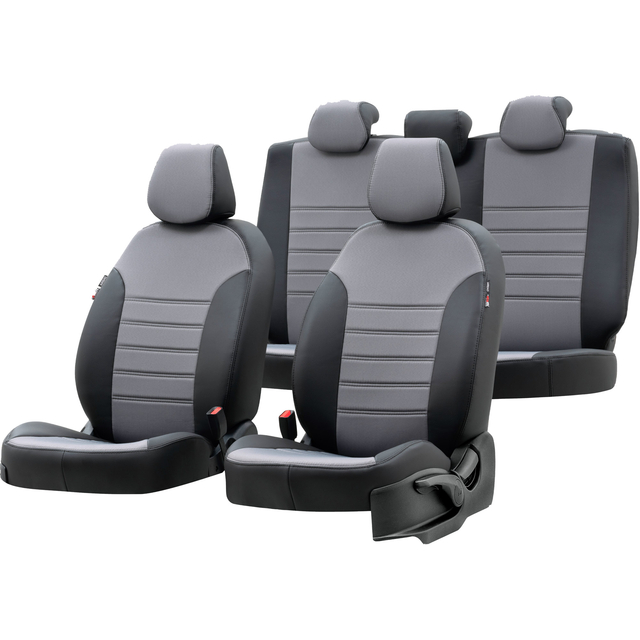 Otom Seat Ibiza 2009-2017 Özel Üretim Koltuk Kılıfı Paris Design Gri - 1