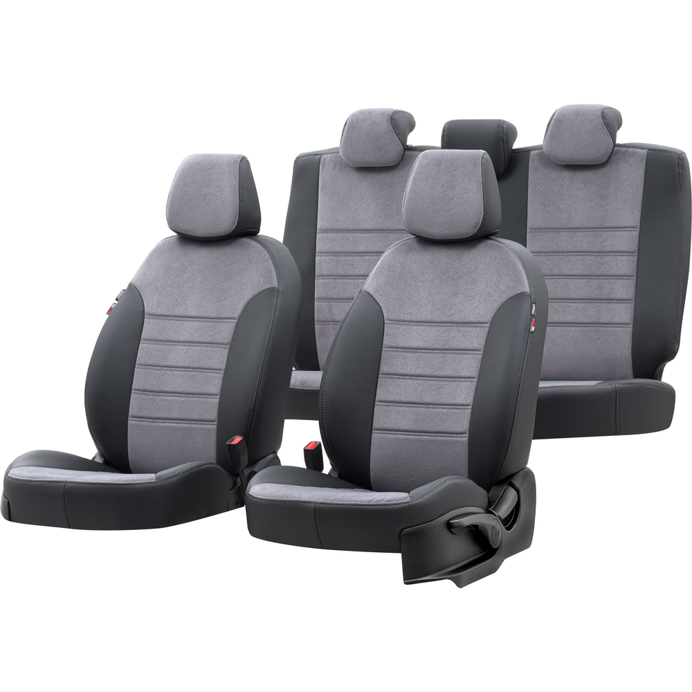 Otom Seat Toledo 1999-2005 Özel Üretim Koltuk Kılıfı London Design Füme - Siyah