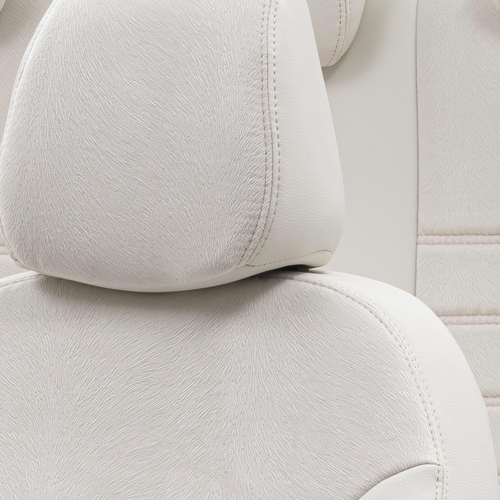 Otom Seat Toledo 2012-2017 Özel Üretim Koltuk Kılıfı London Design Fildişi - Thumbnail