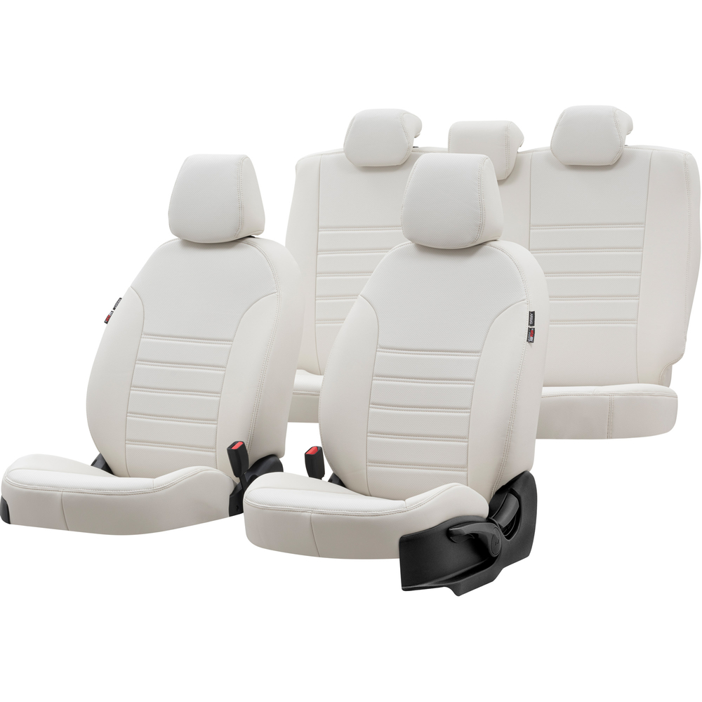 Otom Seat Toledo 2012-2017 Özel Üretim Koltuk Kılıfı New York Design Fildişi - 1
