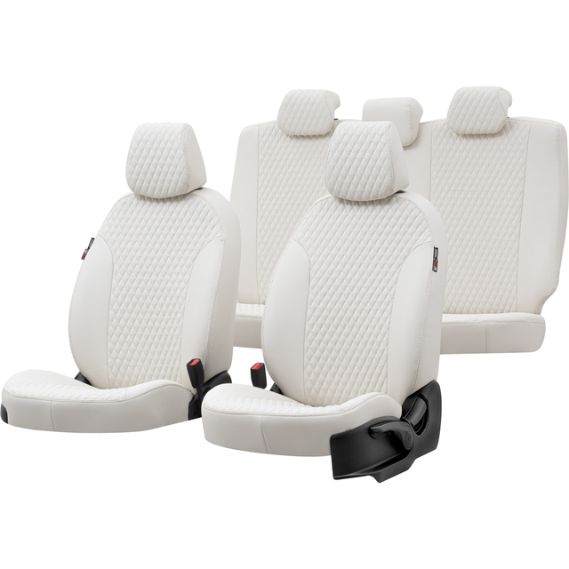 Otom Seat Altea XL 2004-2015 Özel Üretim Koltuk Kılıfı Amsterdam Design Deri Fildişi - 1
