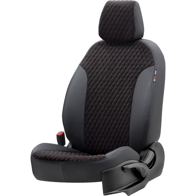 Otom Seat Altea XL 2004-2015 Özel Üretim Koltuk Kılıfı Amsterdam Design Tay Tüyü Siyah - 2