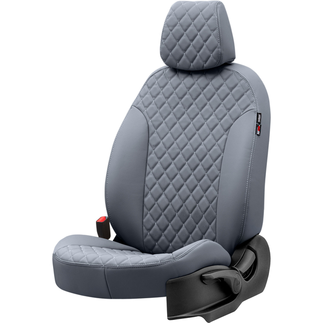 Otom Seat Altea XL 2004-2015 Özel Üretim Koltuk Kılıfı Madrid Design Deri Füme - 2