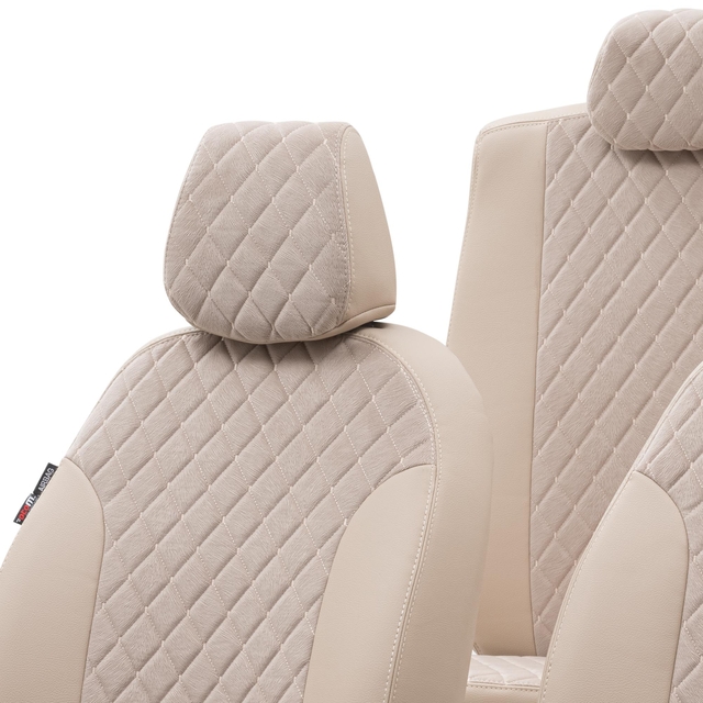 Otom Seat Altea XL 2004-2015 Özel Üretim Koltuk Kılıfı Madrid Design Tay Tüyü Bej - 4