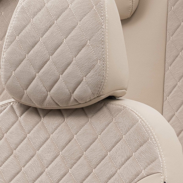 Otom Seat Altea XL 2004-2015 Özel Üretim Koltuk Kılıfı Madrid Design Tay Tüyü Bej - 5