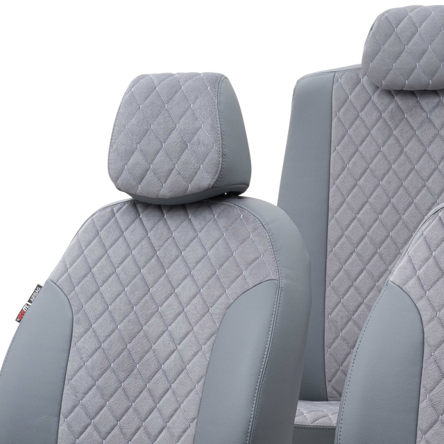Otom Seat Ibiza 2009-2017 Özel Üretim Koltuk Kılıfı Madrid Design Tay Tüyü Füme - 4