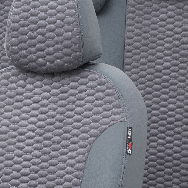 Otom Seat Ibiza 2009-2017 Özel Üretim Koltuk Kılıfı Tokyo Design Tay Tüyü Füme - 3