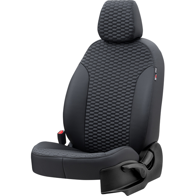 Otom Seat Toledo 2012-2017 Özel Üretim Koltuk Kılıfı Tokyo Design Deri Siyah - 2