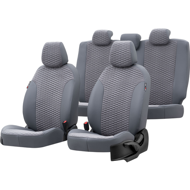 Otom Seat Toledo 2012-2017 Özel Üretim Koltuk Kılıfı Tokyo Design Tay Tüyü Füme - 1