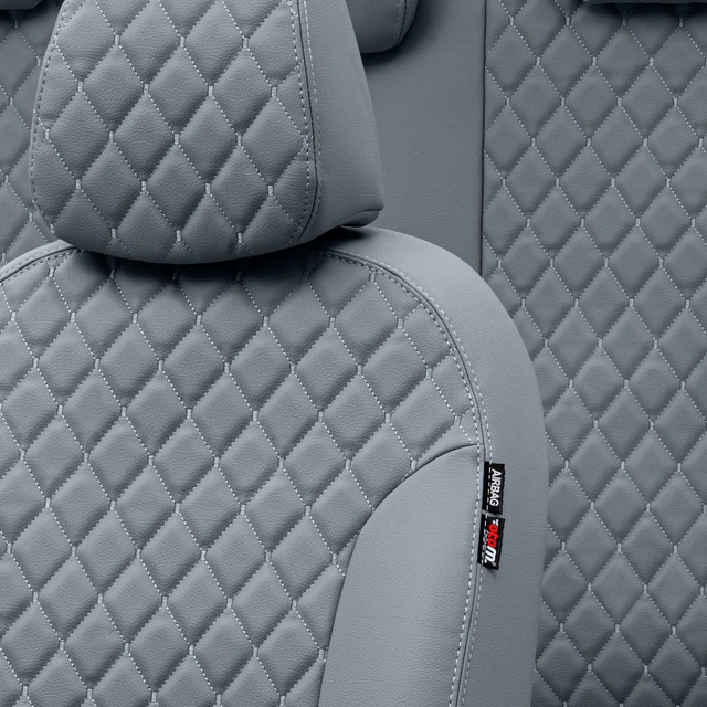 Otom Toyota Auris 2012-2018 Özel Üretim Koltuk Kılıfı Madrid Design Deri Füme - 3
